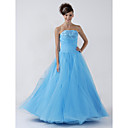 Ball Gown Strapless Floor-length Applique Taffeta Prom/ Evening Dress (HSX1068)