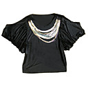frills manches courtes, col V décoré T-shirts (4201ba004-0741)