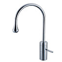 contemporaine robinet en laiton massif évier salle de bains - fini chrome
