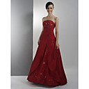 A-line Strapless Floor-length Applique Taffeta Prom/ Evening Dress (HSX1078)