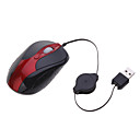 mini mouse ottico USB wired (rosso)