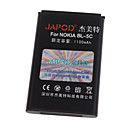 japod BL-5C remplacement 3.7v 1100mAh Li-ion pour nokia 1100/n91/e50 + plus