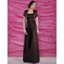 Sheath/Column Sweetheart Floor-length Satin Mother of the Bride Dress With A Wrap
