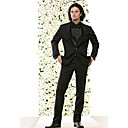 Een button midden-vented shawl revers narrowwool bruidegom wear / smoking / heren colbert en broek