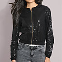 Long Sleeves Round Neckline Sequins Short Jackets Women's Jackets(0102bc004-0497)