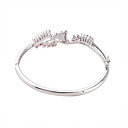platine comme bracelet cz zircons (0292-00204-01)