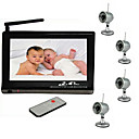 Wireless Baby Monitor Set (2.4GHz 7-Inch Viewer + 4 Wireless Night Vision Cameras)