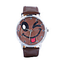 Cute  Brown Leather Band Wrist Watch