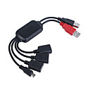 2 USB to 4 USB plug