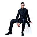 Single-Breasted 4 Button Non-Vented Peak Lapel Wool Groom Wear/ Tuxedo/ Men's Suit Jacket and Pants
