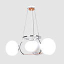 Modern Ground Glass 4-light Orange Acylic Chandelier(0898-FD7729-3+1)