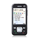 N96 banda cuádruple doble tarjeta de doble cámara de tv fm bluetooth tapa de metal de la pantalla táctil deslizante teléfono celular negro (tarjeta de