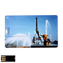 Eiffel Tower Pattern Credit Card USB Flash Drive (2GB to 16GB)