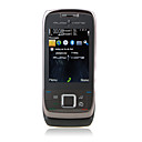 E66TV Quad Band Dual Card TV Dual Camera Flashlight Metal Cover Ultra Thin Touch Screen Cell Phone Black(2GB TF Card)
