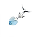 Shining Crystal And 925 Sterling Silver With Platinum Plated Pendant. More Colors Available