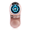 Kingk800 Dual Card Quad Band Bluetooth FM Camera Metal Cover Circular Screen Cell Phone Champagne(2GB TF Card and Leather Case)(SZ04581461)