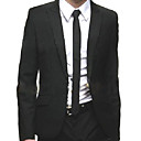 1 Button Non-vented Peak Lapel Wool Groom Wear/ Tuxedo/ Men's Suit Jacket (PMSSXZ0028)
