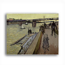 Stretched Canvas Handmade Le Pont de Trinquetaille in Arles,1888 Painting by Vincent Van Gogh 0192-YCF103186
