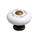 Antique Brass Ceramic Cabinet Knobs (Pack of 10) (0768-814L-G)