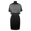Short Sleeves Round Neckline Back Zipper Dress / Women's Dresses (FF-A-BG0497003)