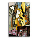 Handmade Guitar on a Chair Painting by Juan Gris(0192-YCF103136)