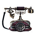 telefone antigo em madeira maciça (0666-s-11b)