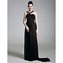 Chiffon Sheath/ Column Sweep/Brush Train Evening Dress inspired by Sex and the City