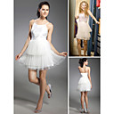 A-line Straps Short/ Mini Sleeveless Tulle Cocktail Dress (FSM0678)