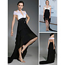 Diane Kruger Sheath/ Column Off-the-shoulder Asymmetrical Chiffon/ Lace Cannes Film Festival/ Evening Dress (FGY0823)