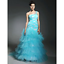 Tulle Trumpet/ Mermaid One Shoulder Floor-length Evening Dress inspired by Kate Beckinsale at Cannes Film Festival