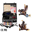 Damascus Hand-made 2 Tattoo Machines Kit with Superior LED Power Supply