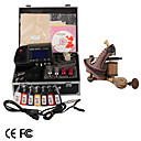Top Quality Damascus Hand-made 1 Tattoo Machines Kit with Superior LED Power Supply (LY132)
