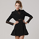 Gathered Hem Half Sleeves Lapel Double-breasted Trench Coat /Inspired by Gossip Girl/ Women's Trench Coats (FF-A-0853002)