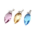 Shining Crystal And 925 Sterling Silver With Platinum Plated Pendant (0801-HT183-185)