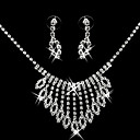 Gorgeous CZ Cubic Zirconia Wedding Bridal Jewelry Set(Including Necklace,Earing)(0986-S008)