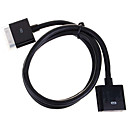 30 pinos cabo de extensão de cais para iPod, iPad e iPhone (preto)