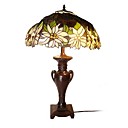 2-Light White Bauhinia Tiffany Table Lamp (0923-XCDS019)