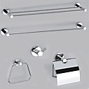 elegantie heldere nikkel 5-delige badkamer accessoire set (0605-0507 +0501 +0505 +0511 +0510)