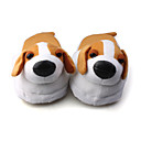 lindo perro suave cubierta de invierno zapatillas de algodón (blanco)