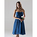 Clearance!Chiffon A-line Sweetheart Knee-length Bridesmaid Dress
