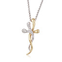 mooie 18k vergulde cz kubieke zirconia hanger