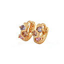 Beautiful 18K Gold Plated CZ Cubic Zirconia Earrings (0801-01103-07)