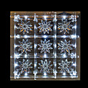 de acero inoxidable cristal 9-luz montaje empotrado en la plaza con el golpeteo de flores