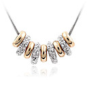 metallic kristal en kwalitatief hoogwaardige legeringen met platina plated hanger