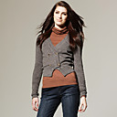 mentale cardigan double boutonnage boutons / femmes cardigans (ff-b-bl0736311)