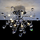 luz de cristal del techo con 9 luces (cromado) - 220-240V de tensión