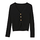 V-Neck Cutaway Cashmere Cardigan (5 colors)