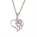 Fashion CZ Cubic Zirconia And Brass With Platinum Plated Pendant
