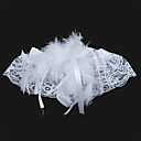 Gorgeous Lace With Feathers Wedding Garters
