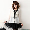 printemps 2011 tendance asiatique longue blouse en mousseline manches y10